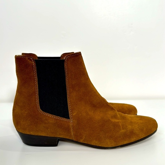JCREW Suede Chelsea Boots in glazed pecan color - Picture 5 of 6